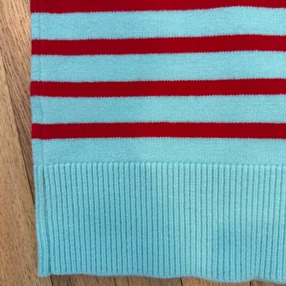 SOLD Addison Bay Knit Cypress Active Sweater In Mint/Poppy Stripe NWOT Size XS - Picture 11 of 11